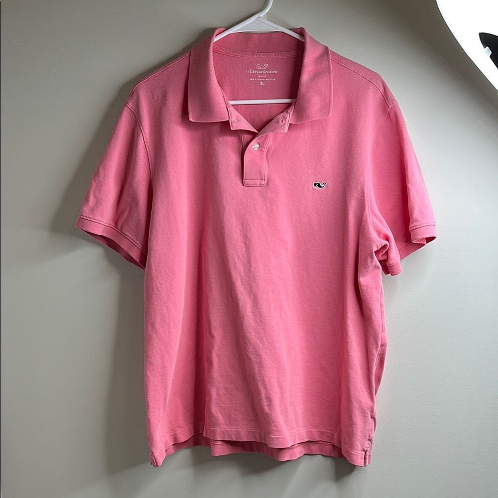 Vineyard Vines Classic Pink Polo for Men